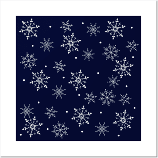 Pretty snowflakes Posters and Art
